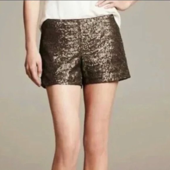 Banana Republic Pants - BANANA REPUBLIC BROWN SEQUIN SHORTS
